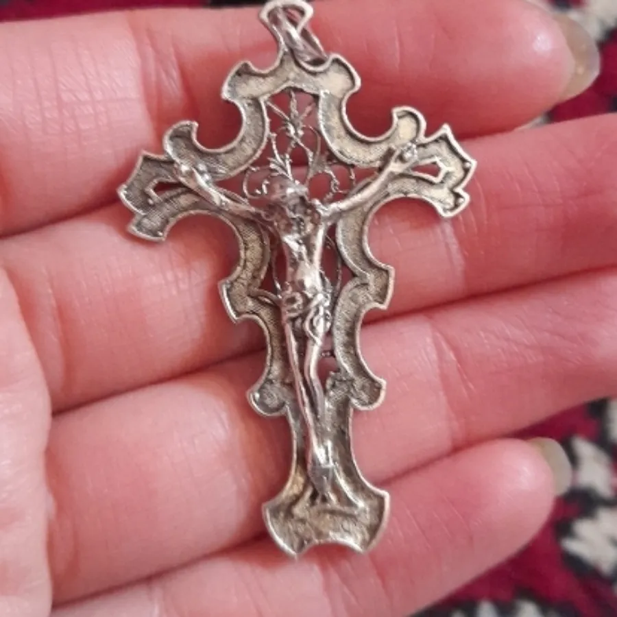 گردنبند صلیب نقره