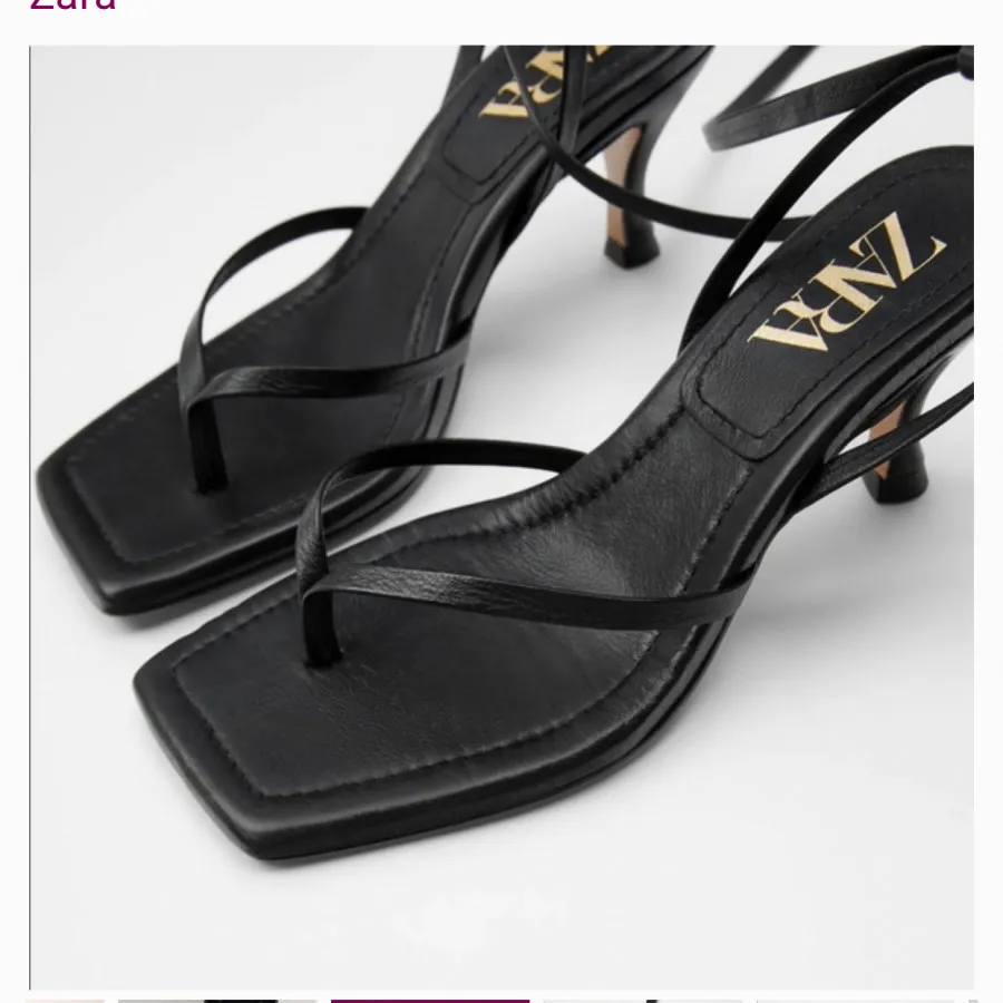 کفش پاشنه دار مشکی زارا