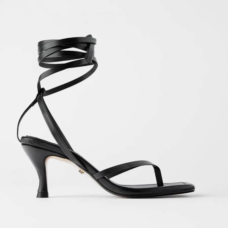 کفش پاشنه دار مشکی زارا