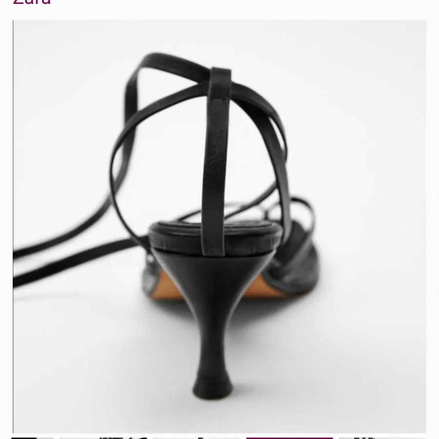 کفش پاشنه دار مشکی زارا