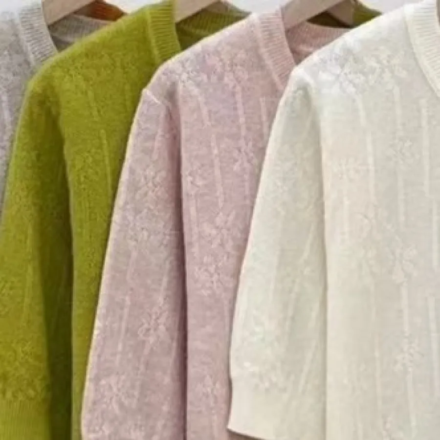 بافت طرح دار آستین سه‌ربع