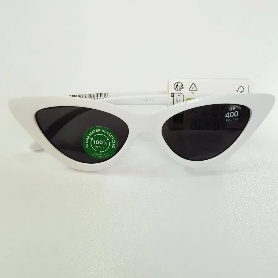 عینک فریم سفید گربه ای