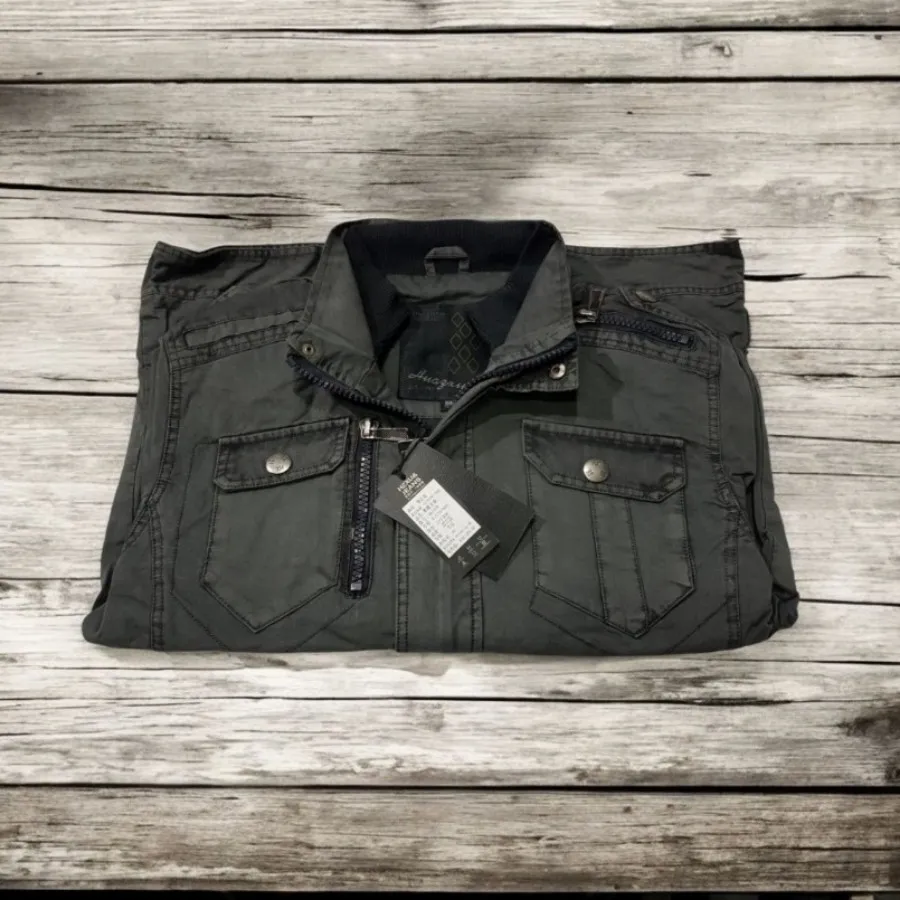 کاپشن کتان سبز XXL