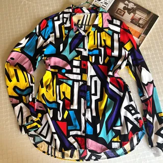 شومیز رنگی رنگی