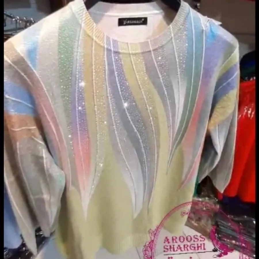 بلوز موهر ترک نگین دار