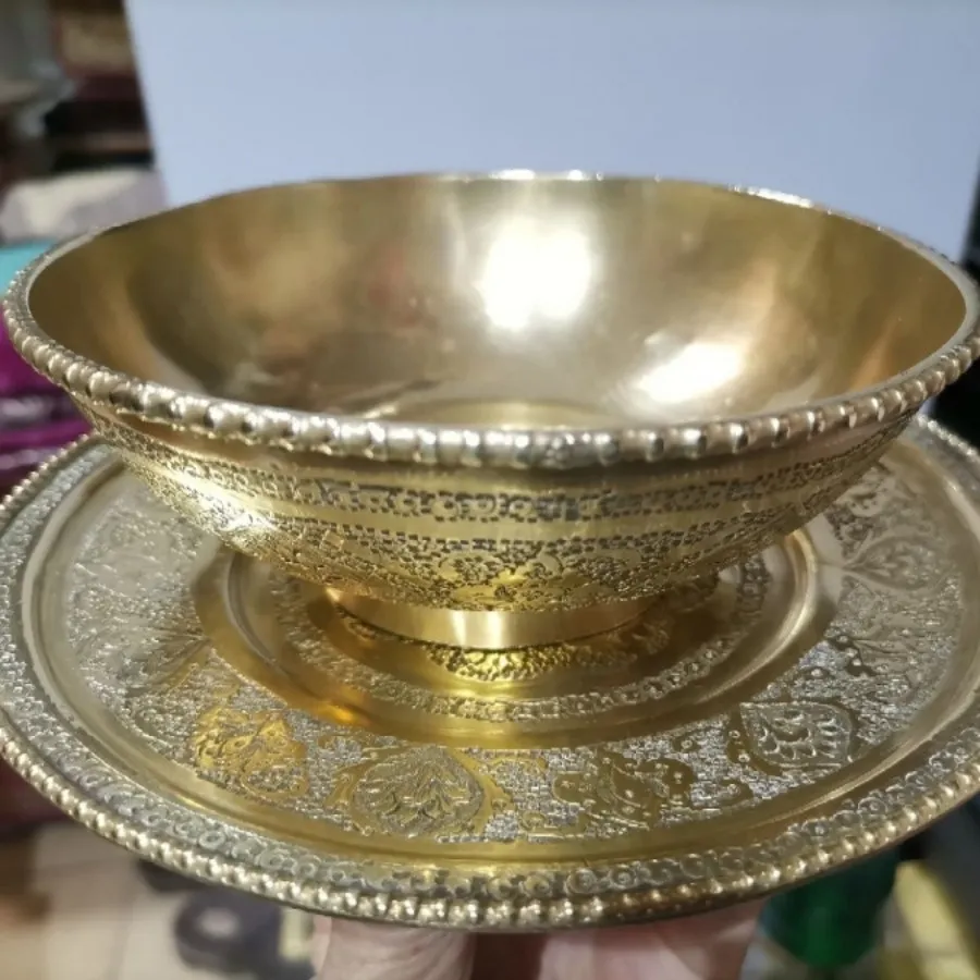 کاسه بشقاب برنجی