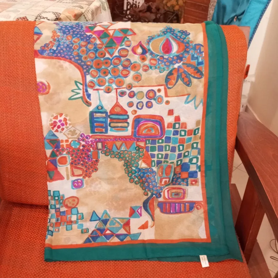 روسری حریر ایتالیایی