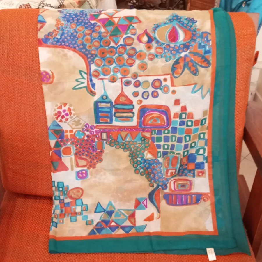 روسری حریر ایتالیایی