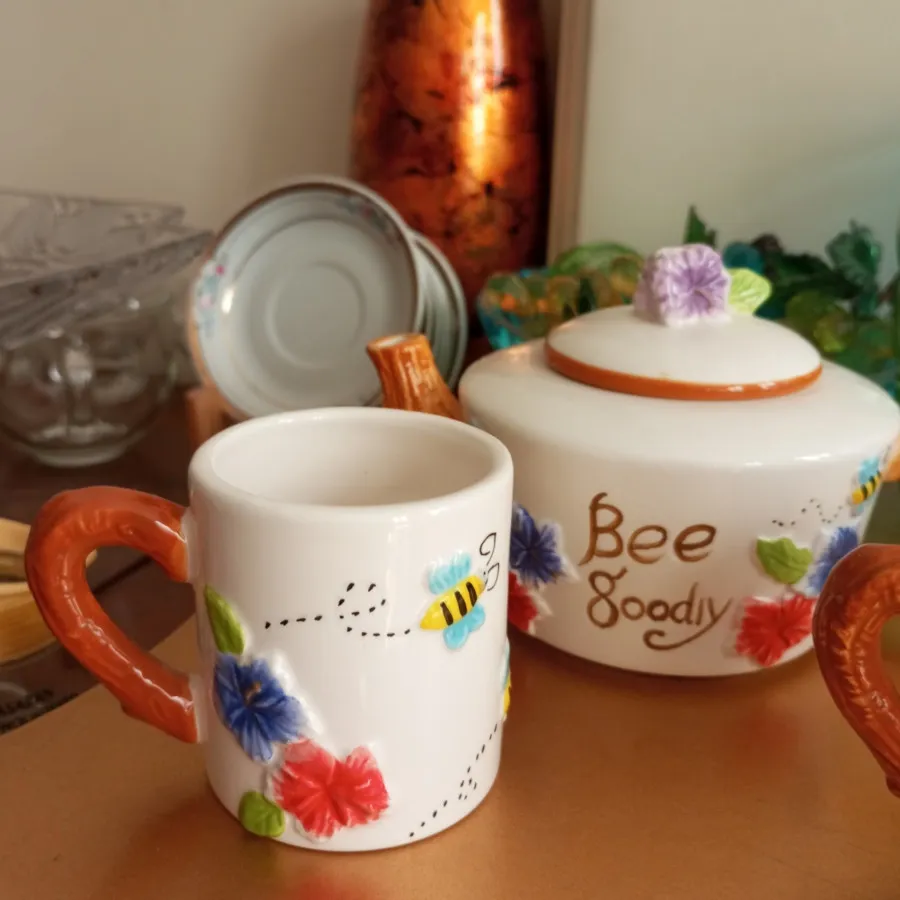 ست قوری و ماگ زنبور عسل