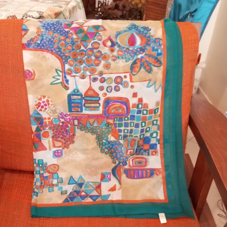 روسری حریر ایتالیایی