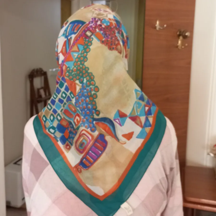 روسری حریر ایتالیایی