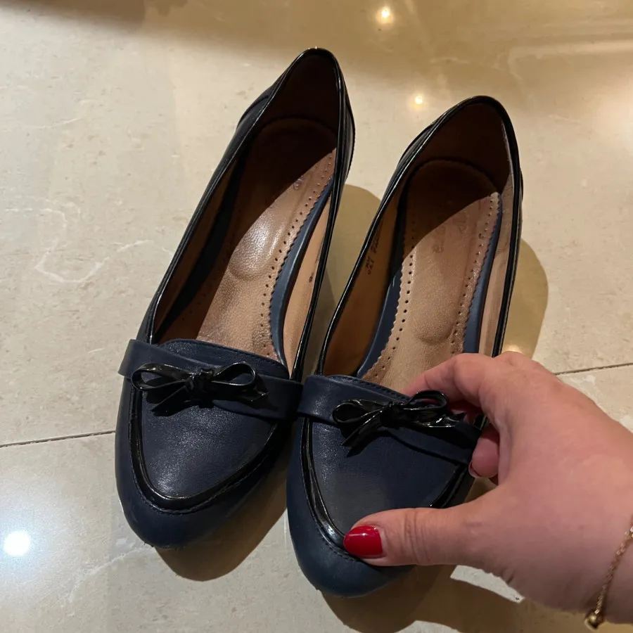 کفش چرم پاپیونی