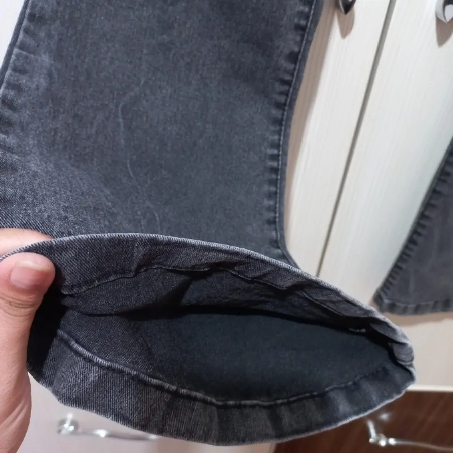 شلوارجین زغالی سنگ شور