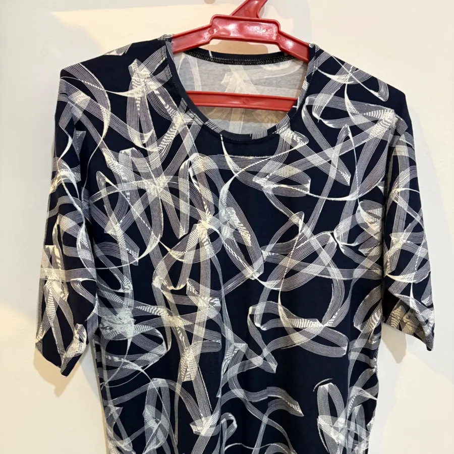 بلوز سرمه ای سفید