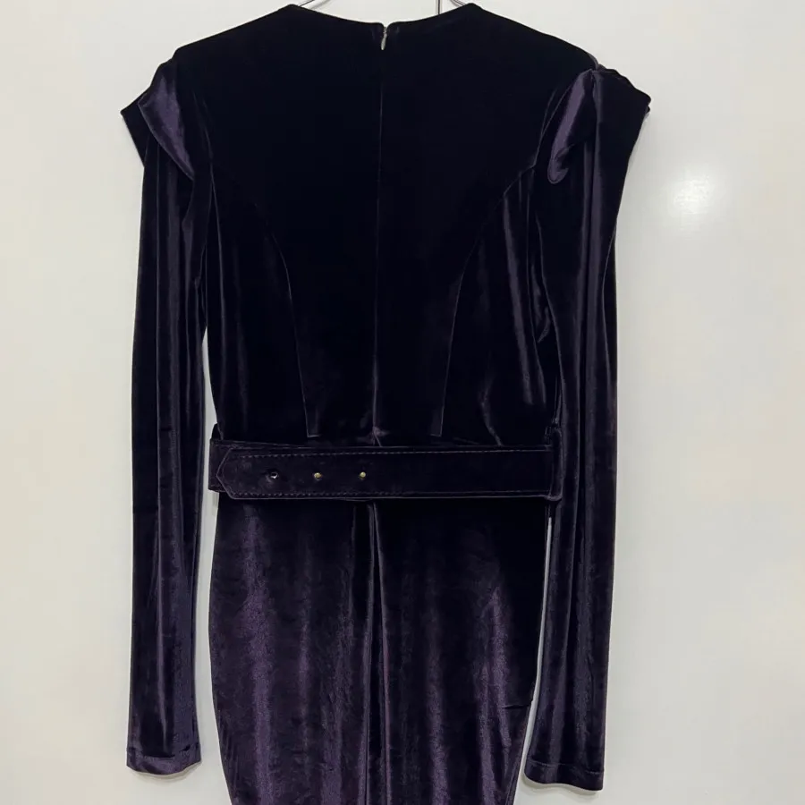 پیراهن مجلسی بادمجونی