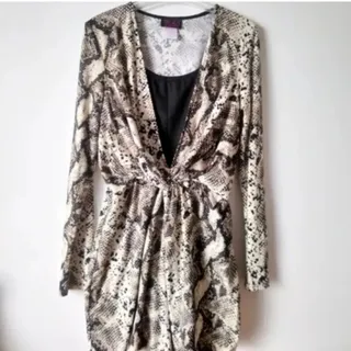 پیراهن میدی پوست ماری