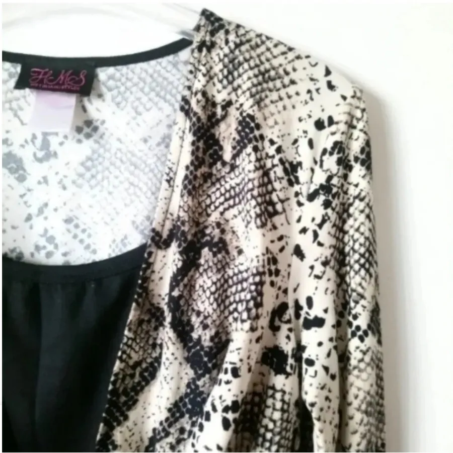 پیراهن میدی پوست ماری