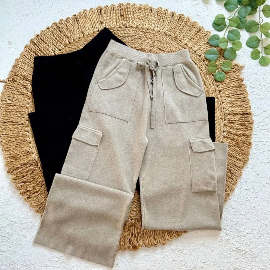 شلوار بگ بافت گرم