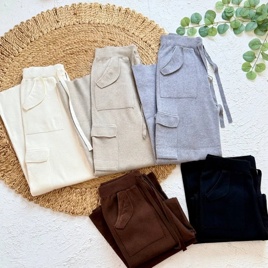 شلوار بگ بافت گرم