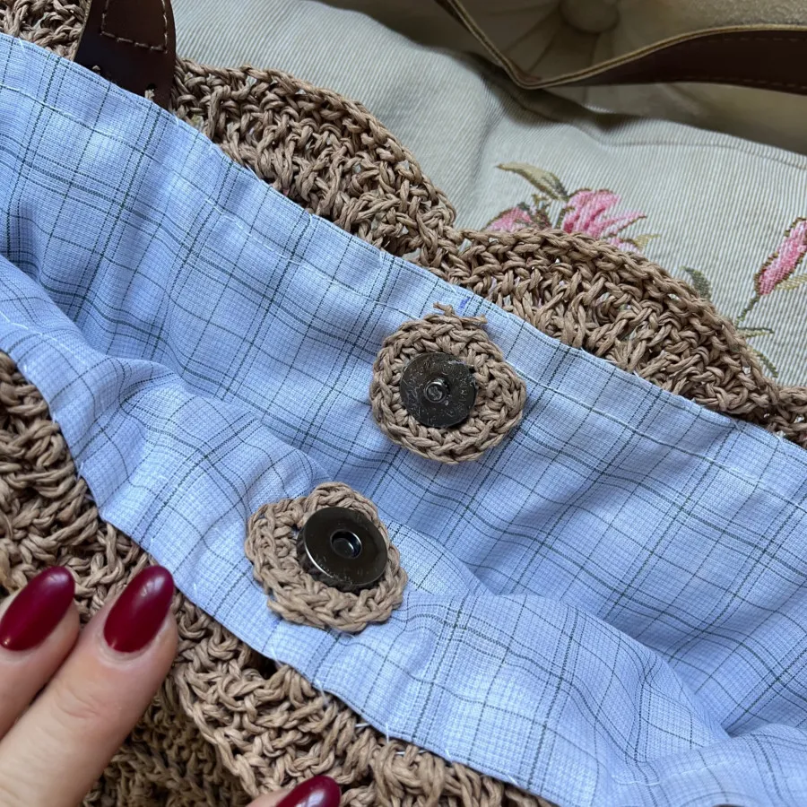 کیف رافیا بادبزنی