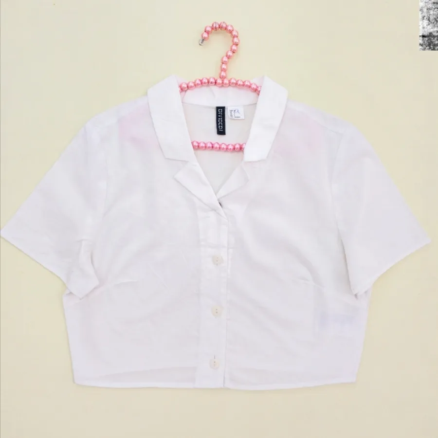 شومیز کراپ سفید