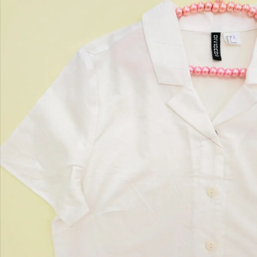 شومیز کراپ سفید