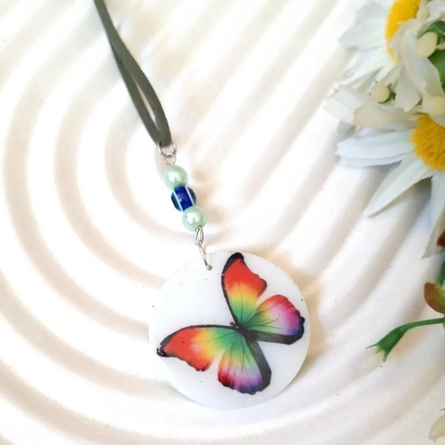 آویز ماشین رزینی سبز