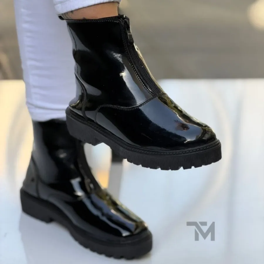 نیم بوت جلو زیپ زنانه