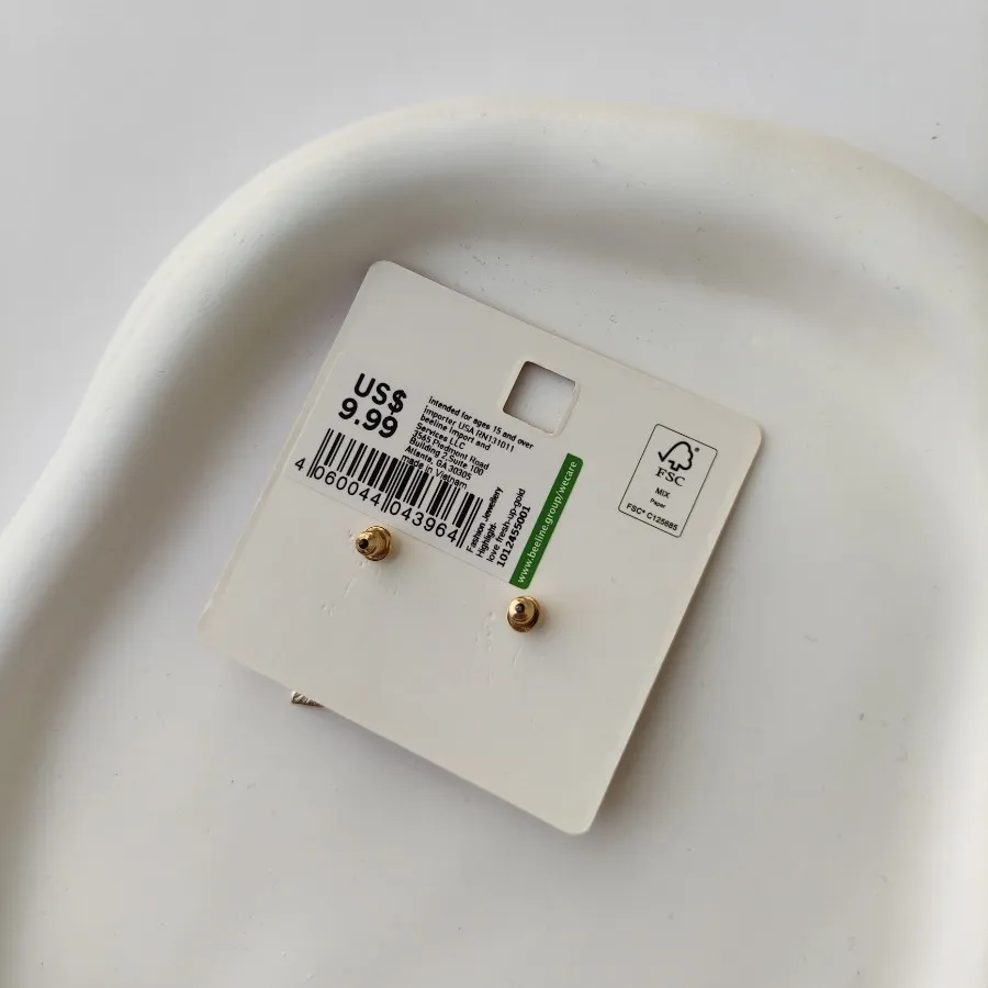 گوشواره قلبی برند اروپایی