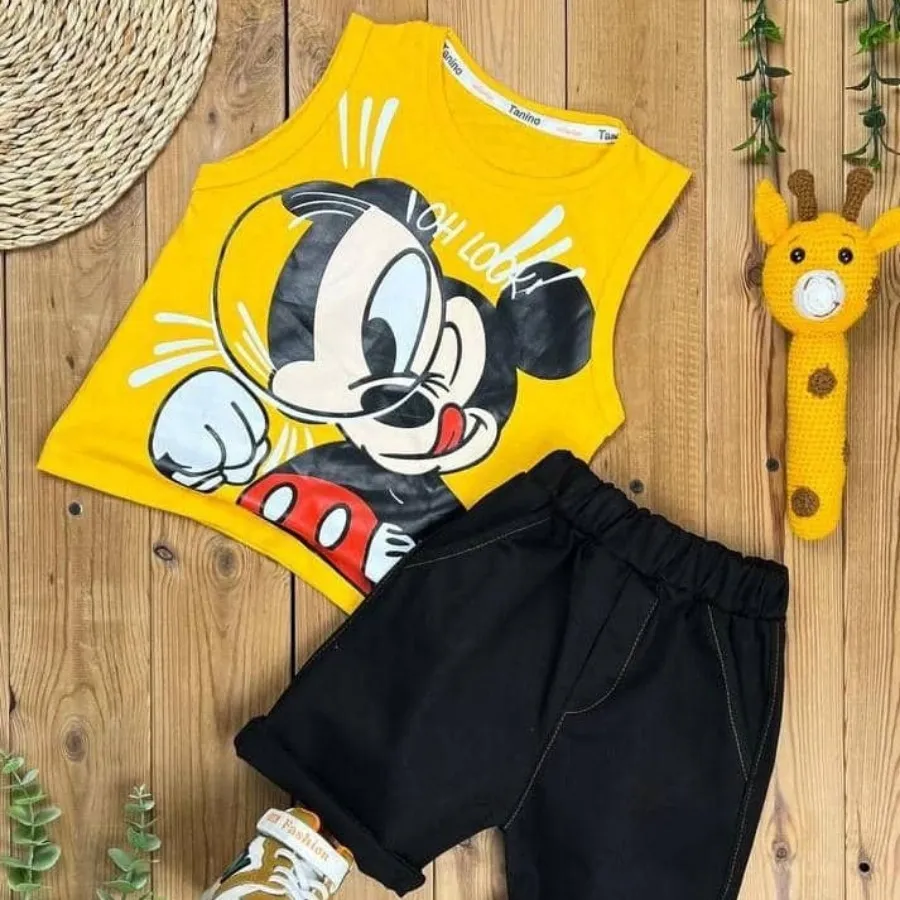 تاب شلوارک کتان پسرانه