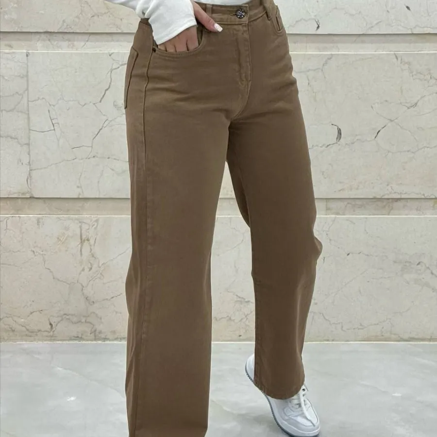 شلوار بگ کتان