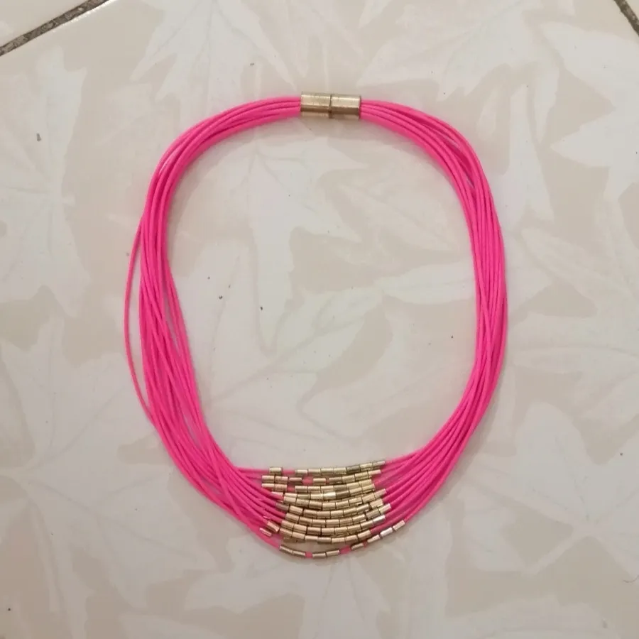 ست زیورآلات صورتی فانتزی