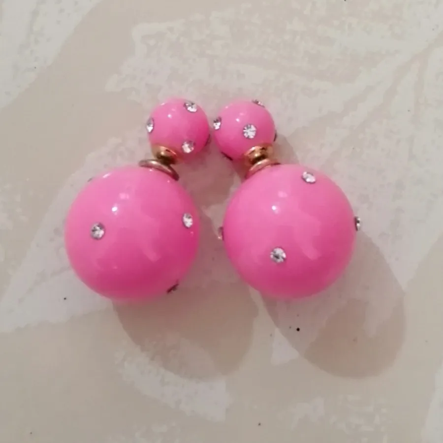 ست زیورآلات صورتی فانتزی