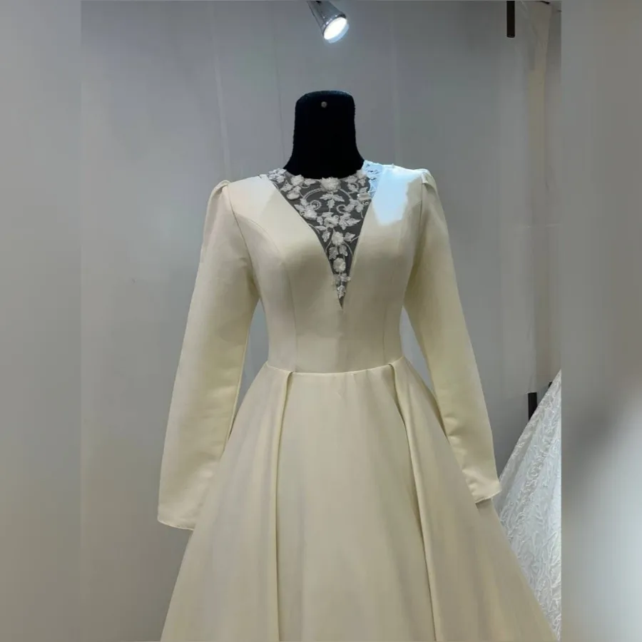 لباس عروس ساتن ژورنال ترک