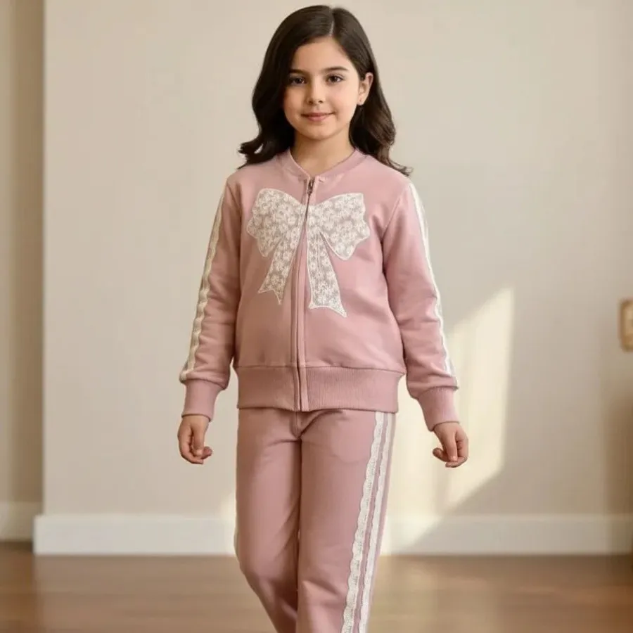 سویشرت شلوار دخترانه تورد