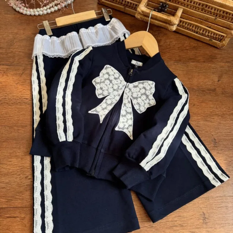 سویشرت شلوار دخترانه تورد