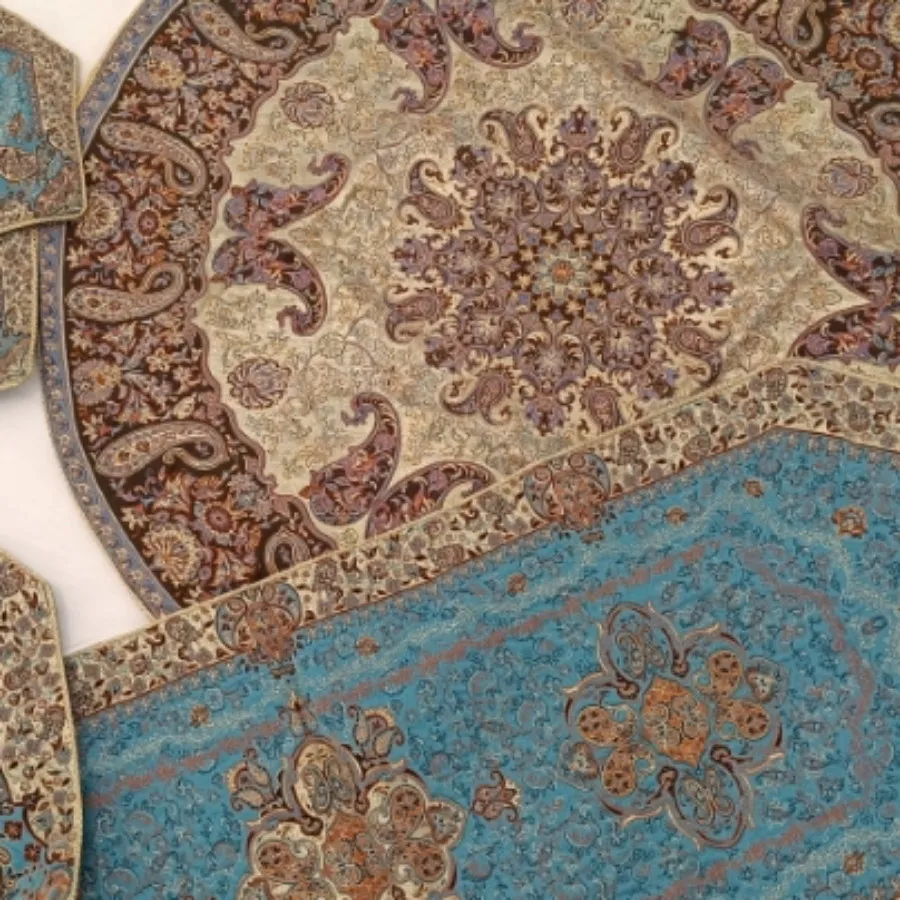 رومیزی ترمه ابریشم نفیس