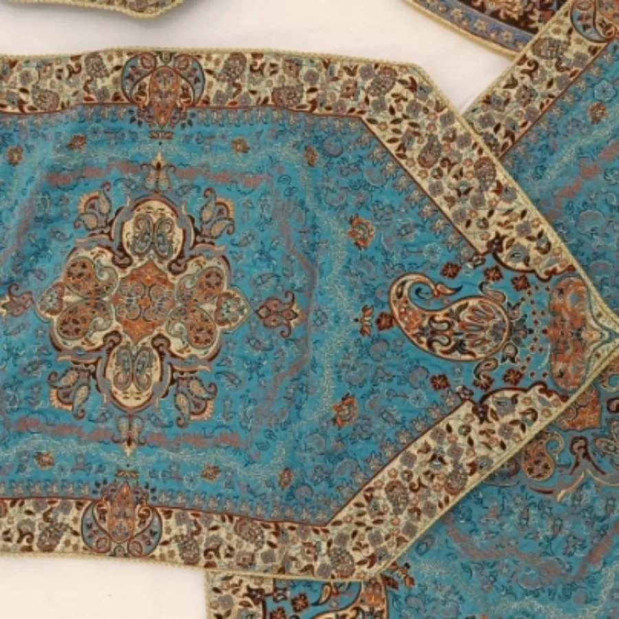 رومیزی ترمه ابریشم نفیس