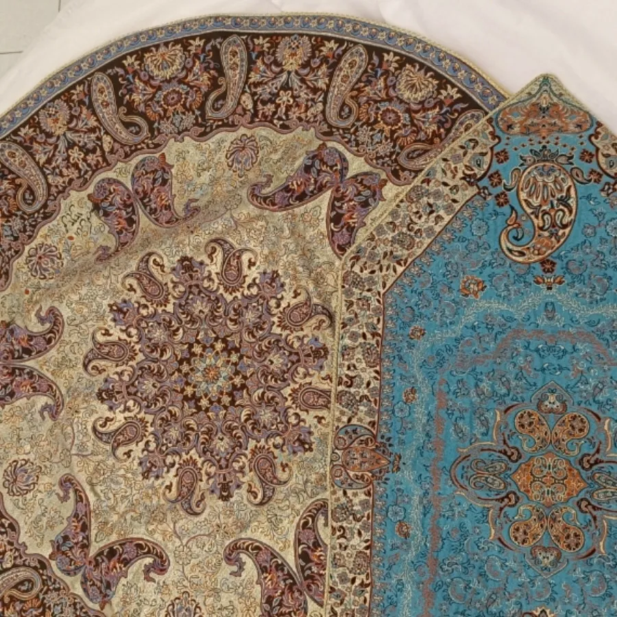 رومیزی ترمه ابریشم نفیس