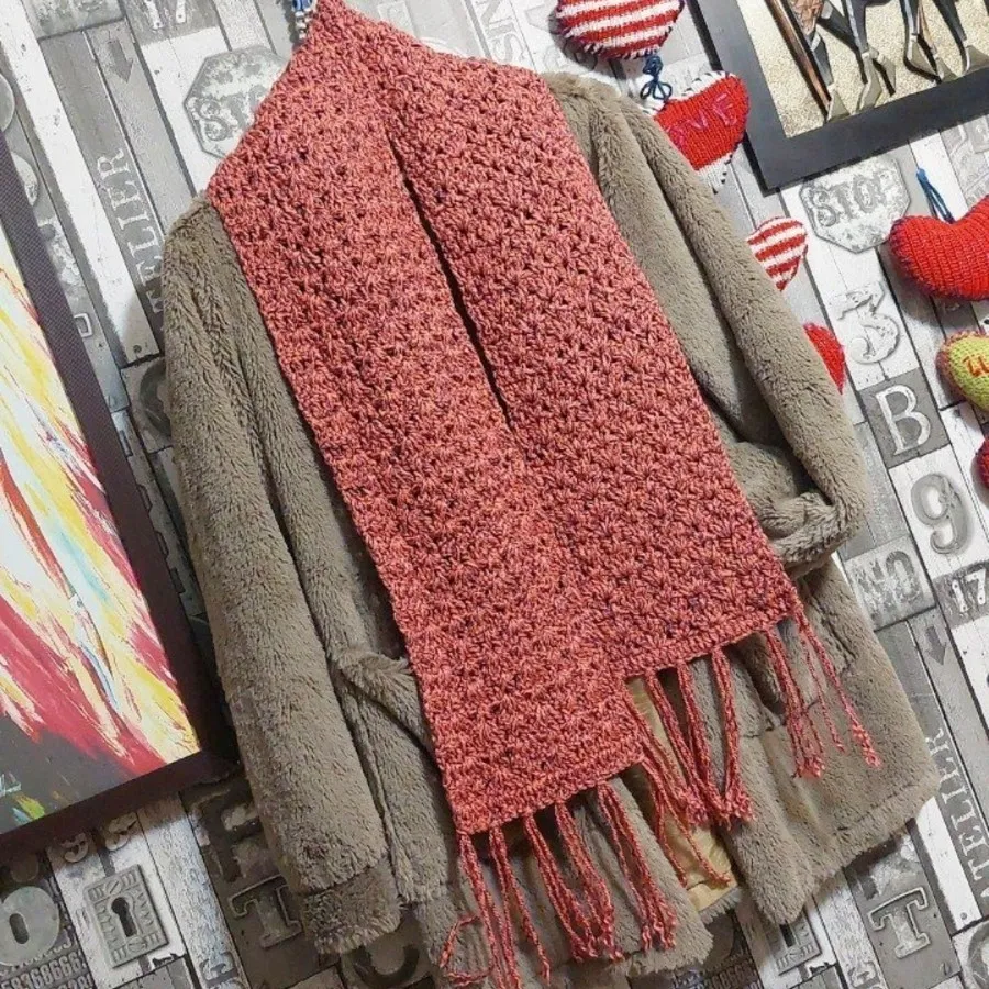 شالگردن دست باف باهم