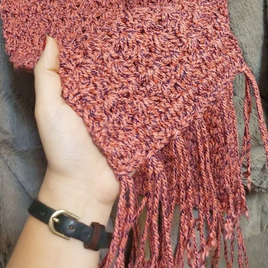 شالگردن دست باف باهم