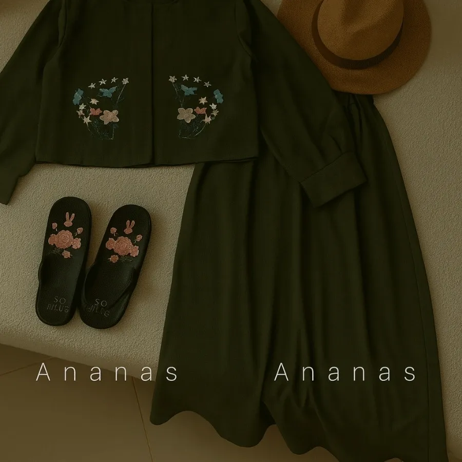 ست کت و دامن گلدوزی