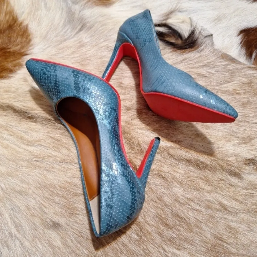 کفش پاشنه بلند پوست ماری