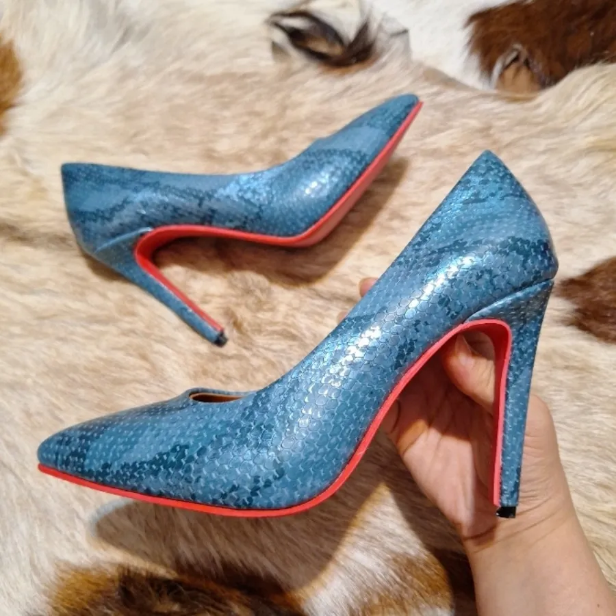 کفش پاشنه بلند پوست ماری