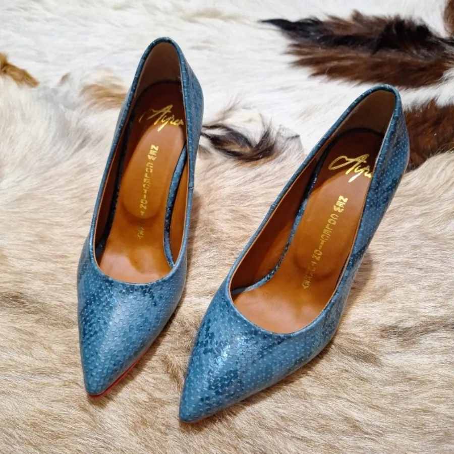 کفش پاشنه بلند پوست ماری