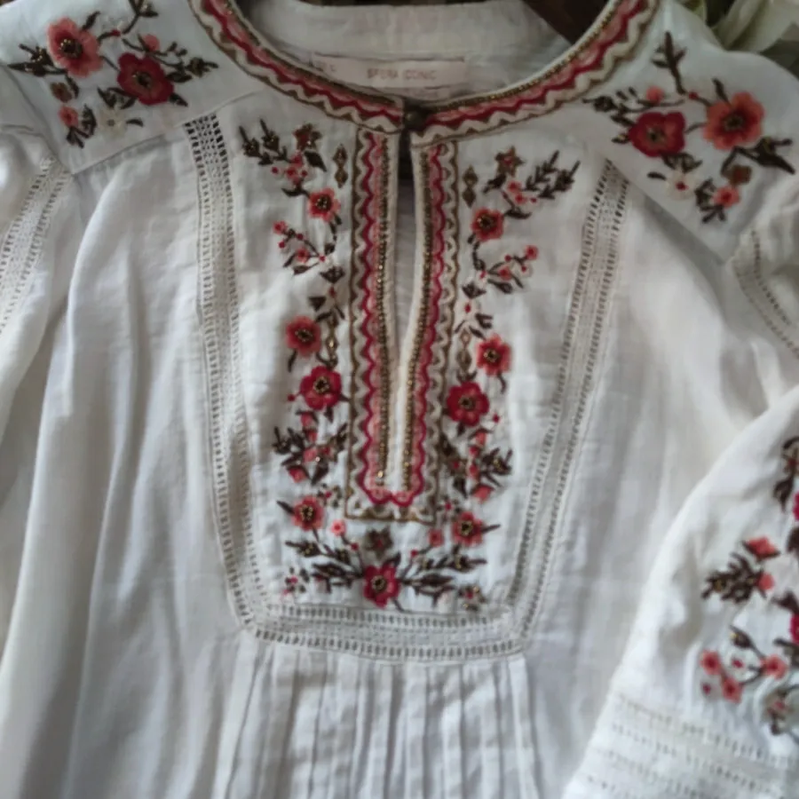 شومیز وارداتی گلدوزی