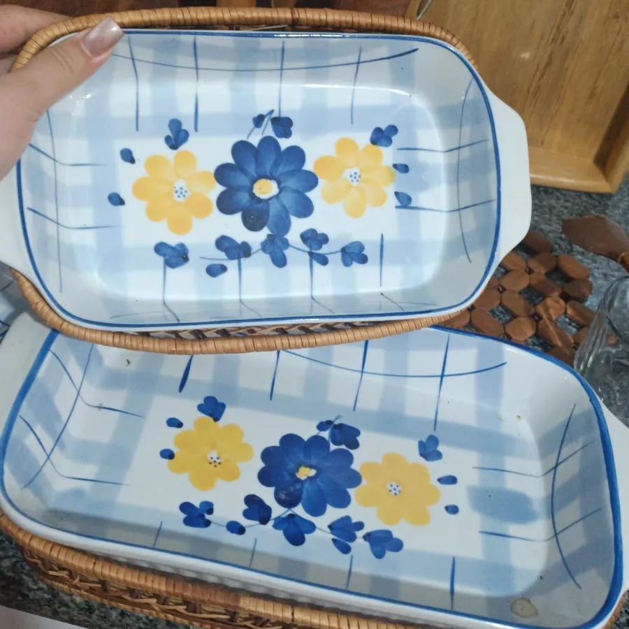 ظرف سه تکه گل پنبه ای