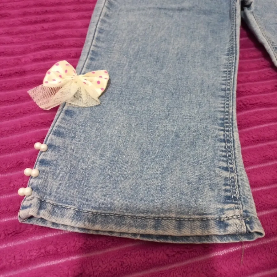 شلوارک بچگانه جین کاغذی