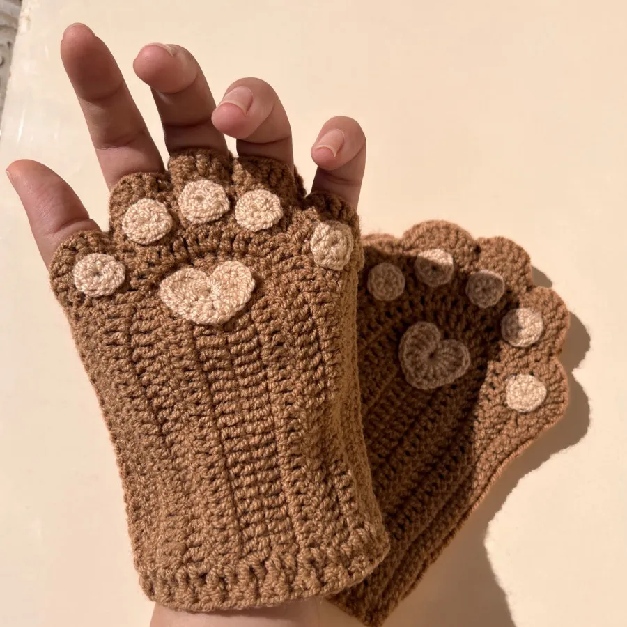 ست کلاه و دستکش خرسی?