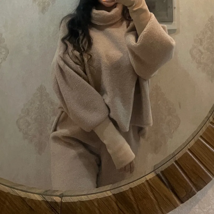 هودی شلوار رنگ کرمی